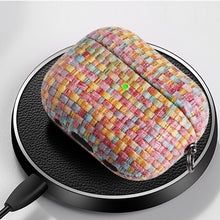 Load image into Gallery viewer, Weave Texture PU Shockproof Earphone Protective Case with Hook, For AirPods Pro, For AirPods Pro 2
