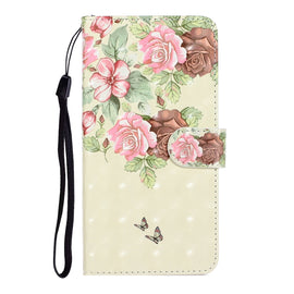 3D Colored Drawing Horizontal Flip Leather Case with Holder & Card Slot & Wallet, For Xiaomi Redmi Note 9 Pro