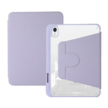 Load image into Gallery viewer, Acrylic Rotatable Holder Tablet Leather Case, For iPad mini 2024 / mini 6, For iPad Air 5 2022 / 4 2020