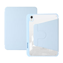 Load image into Gallery viewer, Acrylic Rotatable Holder Tablet Leather Case, For iPad mini 2024 / mini 6, For iPad Air 5 2022 / 4 2020