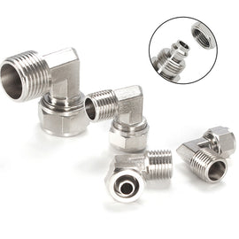 FL6-01 LAIZE Nickel Plated Copper Trachea Quick Fitting Twist Elbow Lock Female Connector, FL6-01, FL6-02, FL8-01, FL8-02, FL10-01, FL10-02