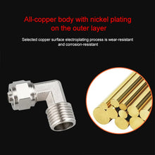 Load image into Gallery viewer, LAIZE Nickel Plated Copper Trachea Quick Fitting Twist Elbow Lock Female Connector, FL8-03, FL8-04, FL10-03, FL10-04, FL12-02, FL12-03, FL12-04