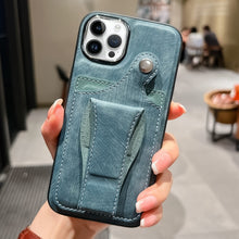 Load image into Gallery viewer, Side Leather Rotation Card Holder Phone Case, For iPhone 14 Pro Max, For iPhone 14 Pro, For iPhone 14, For iPhone 14 Plus, For iPhone 13 Pro Max, For iPhone 13 Pro, For iPhone 13, For iPhone 12 Pro Max