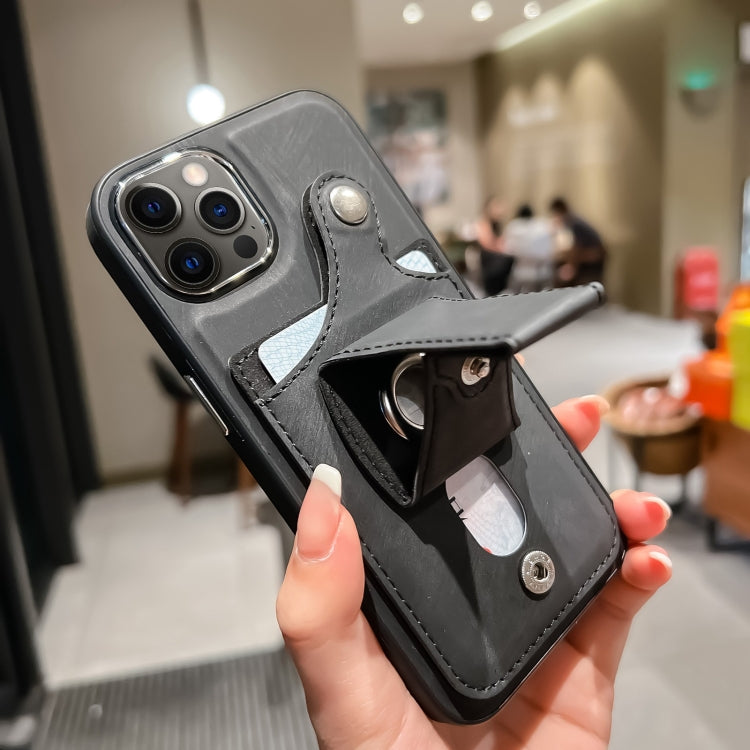 Side Leather Rotation Card Holder Phone Case, For iPhone 12 Pro, For iPhone 12, For iPhone 11 Pro Max, For iPhone 11 Pro, For iPhone 11