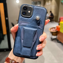 Load image into Gallery viewer, Side Leather Rotation Card Holder Phone Case, For iPhone 12 Pro, For iPhone 12, For iPhone 11 Pro Max, For iPhone 11 Pro, For iPhone 11