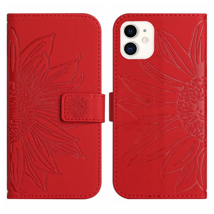 Skin Feel Sun Flower Pattern Flip Leather Phone Case, For iPhone 11, For iPhone 11 Pro, For iPhone 11 Pro Max, For iPhone 12 mini