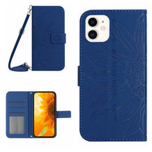 Load image into Gallery viewer, Skin Feel Sun Flower Pattern Flip Leather Phone Case, For iPhone 11, For iPhone 11 Pro, For iPhone 11 Pro Max, For iPhone 12 mini