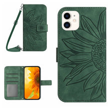 Load image into Gallery viewer, Skin Feel Sun Flower Pattern Flip Leather Phone Case, For iPhone 11, For iPhone 11 Pro, For iPhone 11 Pro Max, For iPhone 12 mini