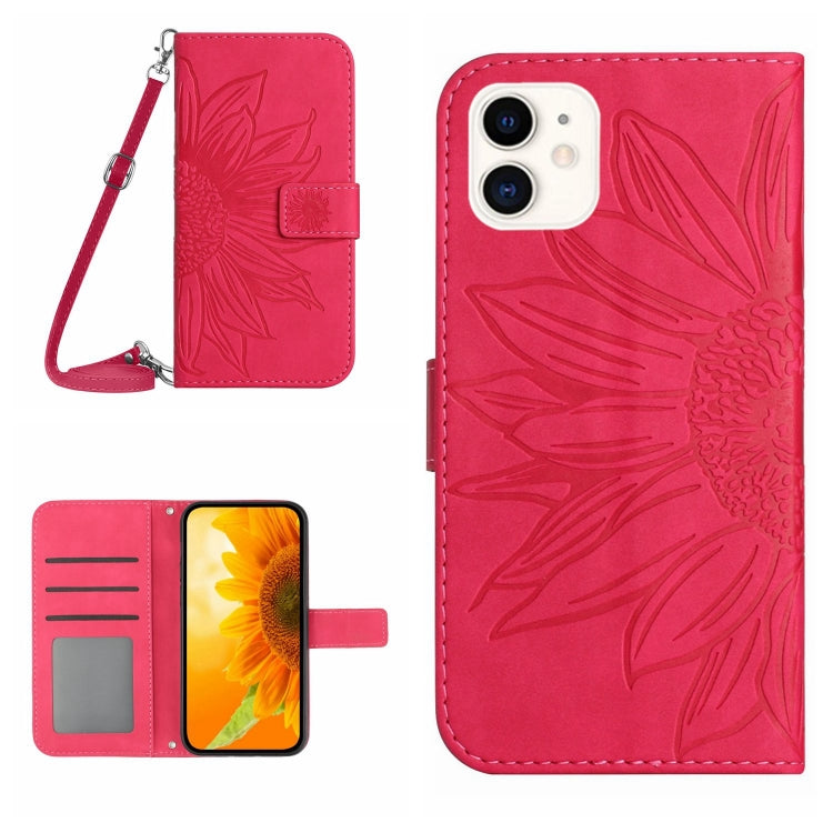 Skin Feel Sun Flower Pattern Flip Leather Phone Case, For iPhone 11, For iPhone 11 Pro, For iPhone 11 Pro Max, For iPhone 12 mini