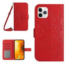Load image into Gallery viewer, Skin Feel Sun Flower Pattern Flip Leather Phone Case, For iPhone 11, For iPhone 11 Pro, For iPhone 11 Pro Max, For iPhone 12 mini