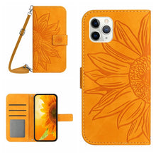 Load image into Gallery viewer, Skin Feel Sun Flower Pattern Flip Leather Phone Case, For iPhone 11, For iPhone 11 Pro, For iPhone 11 Pro Max, For iPhone 12 mini