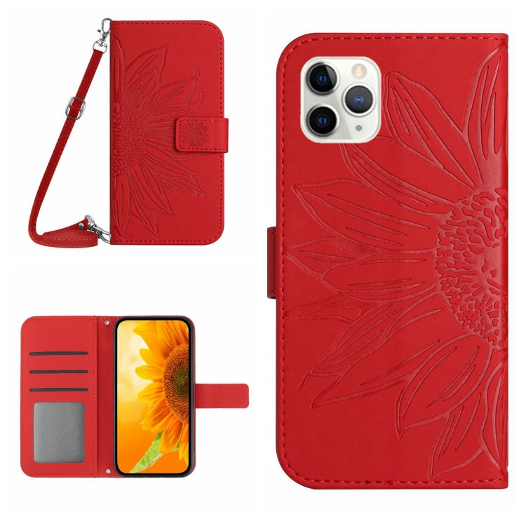 Skin Feel Sun Flower Pattern Flip Leather Phone Case, For iPhone 11, For iPhone 11 Pro, For iPhone 11 Pro Max, For iPhone 12 mini
