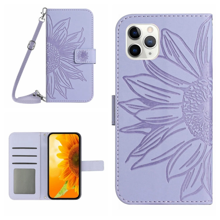 Skin Feel Sun Flower Pattern Flip Leather Phone Case, For iPhone 11, For iPhone 11 Pro, For iPhone 11 Pro Max, For iPhone 12 mini