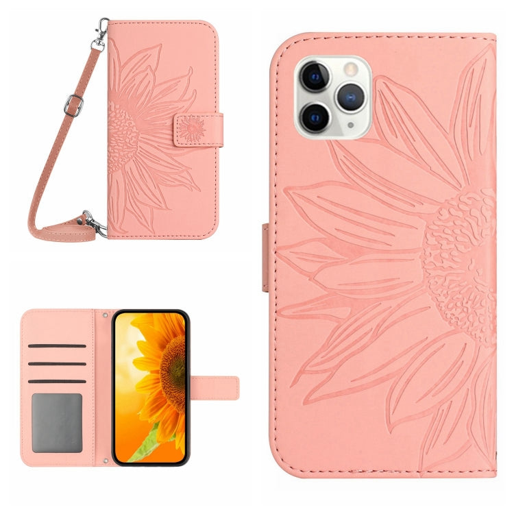 Skin Feel Sun Flower Pattern Flip Leather Phone Case, For iPhone 11, For iPhone 11 Pro, For iPhone 11 Pro Max, For iPhone 12 mini