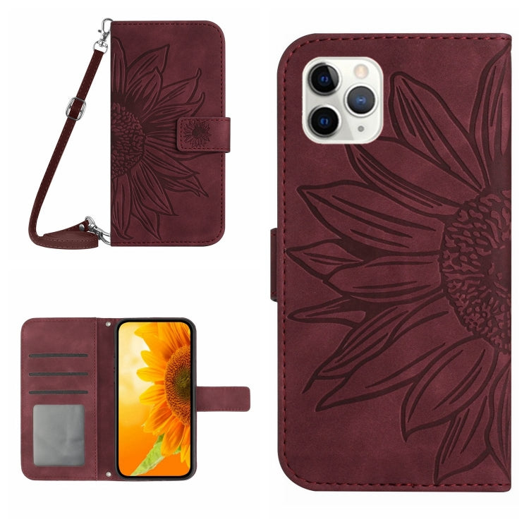 Skin Feel Sun Flower Pattern Flip Leather Phone Case, For iPhone 11, For iPhone 11 Pro, For iPhone 11 Pro Max, For iPhone 12 mini