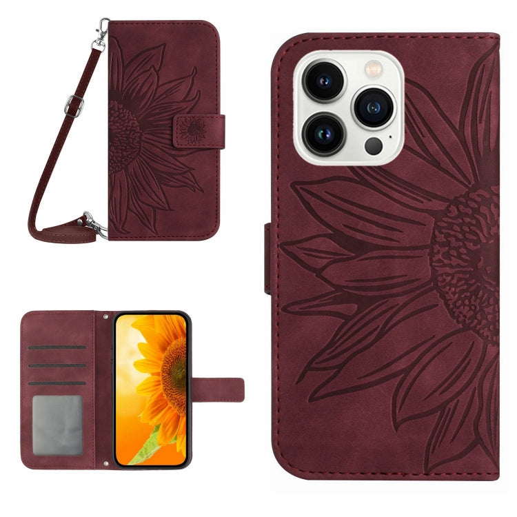 Skin Feel Sun Flower Pattern Flip Leather Phone Case, For iPhone 14 Pro, For iPhone 14 Pro Max, For iPhone X / XS, For iPhone XR