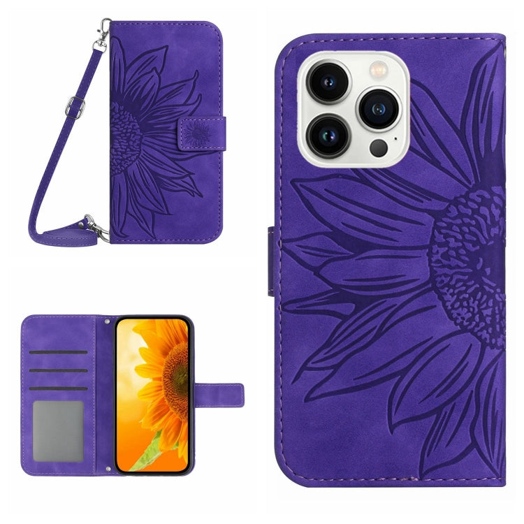 Skin Feel Sun Flower Pattern Flip Leather Phone Case, For iPhone 14 Pro, For iPhone 14 Pro Max, For iPhone X / XS, For iPhone XR