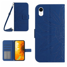 Load image into Gallery viewer, Skin Feel Sun Flower Pattern Flip Leather Phone Case, For iPhone 14 Pro, For iPhone 14 Pro Max, For iPhone X / XS, For iPhone XR