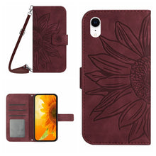 Load image into Gallery viewer, Skin Feel Sun Flower Pattern Flip Leather Phone Case, For iPhone 14 Pro, For iPhone 14 Pro Max, For iPhone X / XS, For iPhone XR
