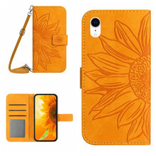 Load image into Gallery viewer, Skin Feel Sun Flower Pattern Flip Leather Phone Case, For iPhone 14 Pro, For iPhone 14 Pro Max, For iPhone X / XS, For iPhone XR