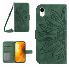Load image into Gallery viewer, Skin Feel Sun Flower Pattern Flip Leather Phone Case, For iPhone 14 Pro, For iPhone 14 Pro Max, For iPhone X / XS, For iPhone XR