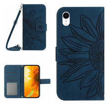 Load image into Gallery viewer, Skin Feel Sun Flower Pattern Flip Leather Phone Case, For iPhone 14 Pro, For iPhone 14 Pro Max, For iPhone X / XS, For iPhone XR
