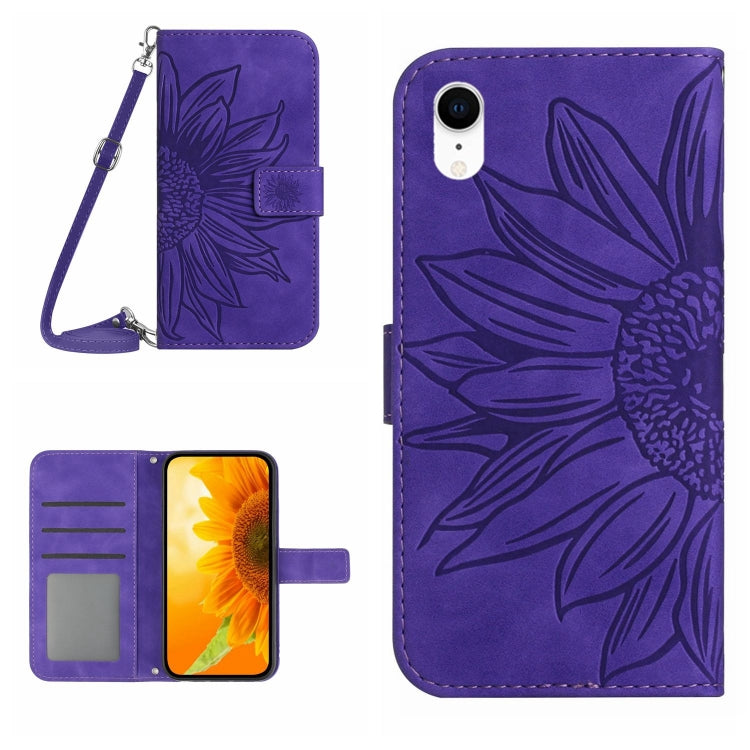 Skin Feel Sun Flower Pattern Flip Leather Phone Case, For iPhone 14 Pro, For iPhone 14 Pro Max, For iPhone X / XS, For iPhone XR