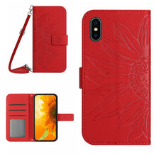Load image into Gallery viewer, Skin Feel Sun Flower Pattern Flip Leather Phone Case, For iPhone XS Max
