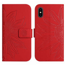 Load image into Gallery viewer, Skin Feel Sun Flower Pattern Flip Leather Phone Case, For iPhone XS Max