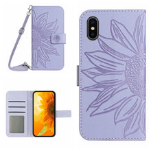 Load image into Gallery viewer, Skin Feel Sun Flower Pattern Flip Leather Phone Case, For iPhone XS Max
