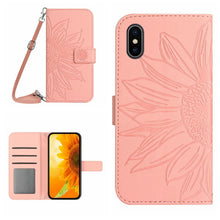Load image into Gallery viewer, Skin Feel Sun Flower Pattern Flip Leather Phone Case, For iPhone XS Max