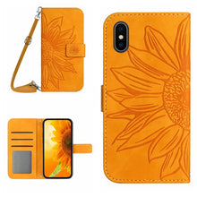 Load image into Gallery viewer, Skin Feel Sun Flower Pattern Flip Leather Phone Case, For iPhone XS Max