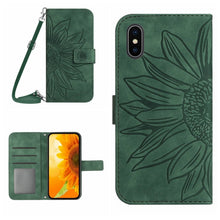 Load image into Gallery viewer, Skin Feel Sun Flower Pattern Flip Leather Phone Case, For iPhone XS Max