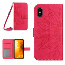 Load image into Gallery viewer, Skin Feel Sun Flower Pattern Flip Leather Phone Case, For iPhone XS Max