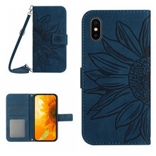 Load image into Gallery viewer, Skin Feel Sun Flower Pattern Flip Leather Phone Case, For iPhone XS Max