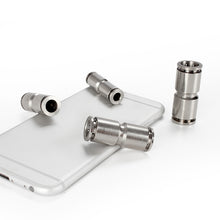 Load image into Gallery viewer, LAIZE Nickel Plated Copper Straight Pneumatic Quick Fitting Connector, PU-4, PU-6, PU-8, PU-10, PU-12, PU-14, PU-16