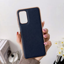 Load image into Gallery viewer, Nano Electroplating Cross Texture Genuine Leather Phone Case, For Samsung Galaxy A23 5G / 4G, For Samsung Galaxy A33 5G, For Samsung Galaxy A53 5G, For Samsung Galaxy A73 5G
