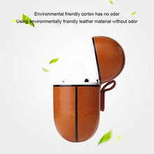 Load image into Gallery viewer, Anti-fall Crazy Horse Texture PU Leather Protective Case with Carabiner, For AirPods Pro, For AirPods 1 &amp; 2