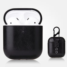 Load image into Gallery viewer, Anti-fall Crazy Horse Texture PU Leather Protective Case with Carabiner, For AirPods Pro, For AirPods 1 &amp; 2