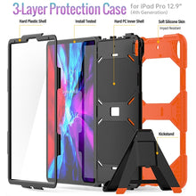 Load image into Gallery viewer, For iPad Pro 12.9 inch (2020) Shockproof Colorful Silicon + PC Protective Case with Holder &amp; Shoulder Strap &amp; Hand Strap &amp; Pen Slot, For iPad Pro 12.9 inch (2020)