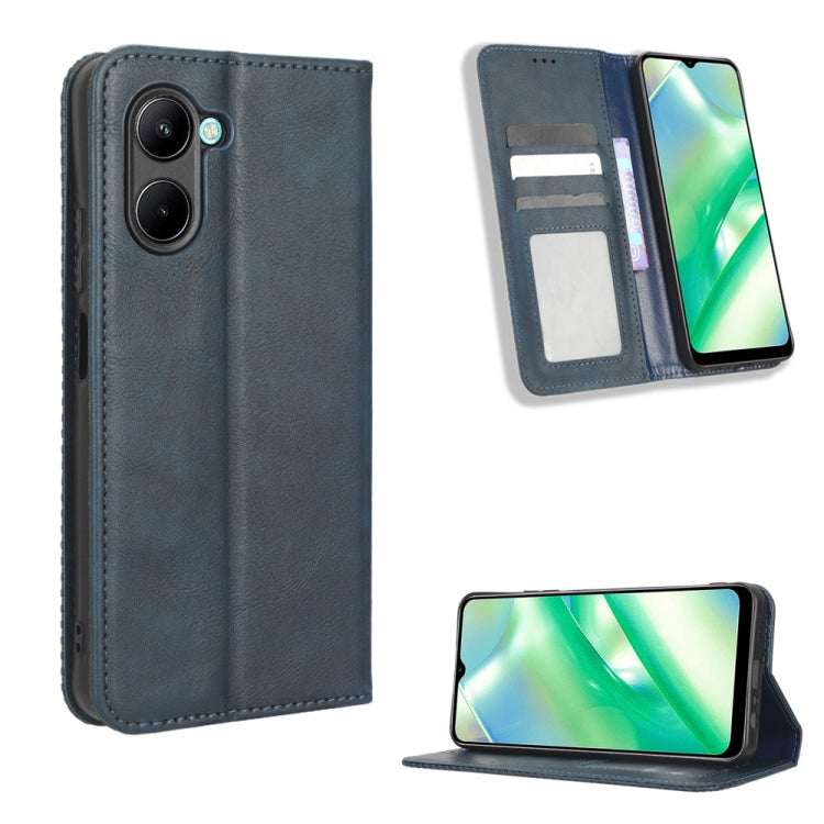 Magnetic Buckle Retro Texture Leather Phone Case, For Realme C33 4G, For T-Mobile Revvl 6 5G, For T-Mobile REVVL 6 Pro 5G, For vivo V25 5G /  X80 Lite, For vivo V25 Pro / S15 Pro, For vivo Y35 4G / Y22s 4G / Y22 4G 2022, For Wiko Power U20 / U10       ...