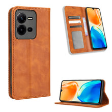 Load image into Gallery viewer, Magnetic Buckle Retro Texture Leather Phone Case, For Realme C33 4G, For T-Mobile Revvl 6 5G, For T-Mobile REVVL 6 Pro 5G, For vivo V25 5G /  X80 Lite, For vivo V25 Pro / S15 Pro, For vivo Y35 4G / Y22s 4G / Y22 4G 2022, For Wiko Power U20 / U10       ...