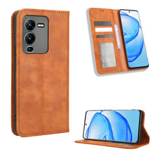Load image into Gallery viewer, Magnetic Buckle Retro Texture Leather Phone Case, For Realme C33 4G, For T-Mobile Revvl 6 5G, For T-Mobile REVVL 6 Pro 5G, For vivo V25 5G /  X80 Lite, For vivo V25 Pro / S15 Pro, For vivo Y35 4G / Y22s 4G / Y22 4G 2022, For Wiko Power U20 / U10       ...