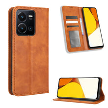 Load image into Gallery viewer, Magnetic Buckle Retro Texture Leather Phone Case, For Realme C33 4G, For T-Mobile Revvl 6 5G, For T-Mobile REVVL 6 Pro 5G, For vivo V25 5G /  X80 Lite, For vivo V25 Pro / S15 Pro, For vivo Y35 4G / Y22s 4G / Y22 4G 2022, For Wiko Power U20 / U10       ...