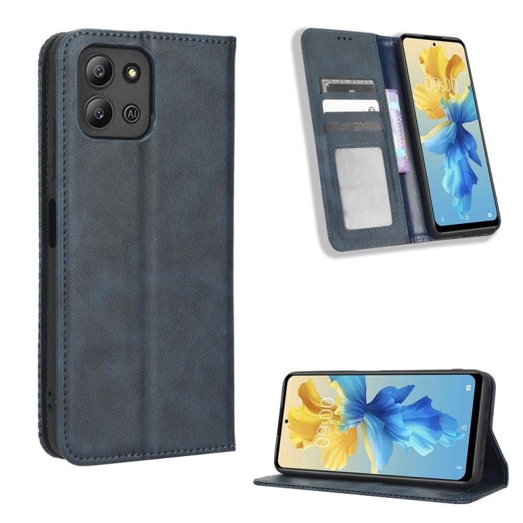 Magnetic Buckle Retro Texture Leather Phone Case, For Realme C33 4G, For T-Mobile Revvl 6 5G, For T-Mobile REVVL 6 Pro 5G, For vivo V25 5G /  X80 Lite, For vivo V25 Pro / S15 Pro, For vivo Y35 4G / Y22s 4G / Y22 4G 2022, For Wiko Power U20 / U10       ...