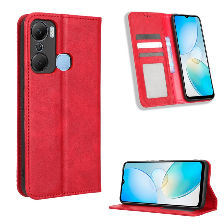 Magnetic Buckle Retro Texture Leather Phone Case, For Realme C33 4G, For T-Mobile Revvl 6 5G, For T-Mobile REVVL 6 Pro 5G, For vivo V25 5G /  X80 Lite, For vivo V25 Pro / S15 Pro, For vivo Y35 4G / Y22s 4G / Y22 4G 2022, For Wiko Power U20 / U10       ...