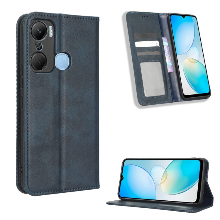 Magnetic Buckle Retro Texture Leather Phone Case, For Realme C33 4G, For T-Mobile Revvl 6 5G, For T-Mobile REVVL 6 Pro 5G, For vivo V25 5G /  X80 Lite, For vivo V25 Pro / S15 Pro, For vivo Y35 4G / Y22s 4G / Y22 4G 2022, For Wiko Power U20 / U10       ...