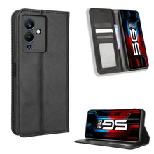 Load image into Gallery viewer, Magnetic Buckle Retro Texture Leather Phone Case, For Realme C33 4G, For T-Mobile Revvl 6 5G, For T-Mobile REVVL 6 Pro 5G, For vivo V25 5G /  X80 Lite, For vivo V25 Pro / S15 Pro, For vivo Y35 4G / Y22s 4G / Y22 4G 2022, For Wiko Power U20 / U10       ...