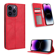 Load image into Gallery viewer, Magnetic Buckle Retro Texture Leather Phone Case, For Sony Xperia 5 IV, For Sharp Aquos Sense7 Plus, For Sharp Aquos Sense7, For iPhone 14 Plus, For iPhone 14 Pro Max, For Xiaomi 12T / Redmi K50 Ultra, For iPhone 14 Pro, For Xiaomi Poco C40            ...
