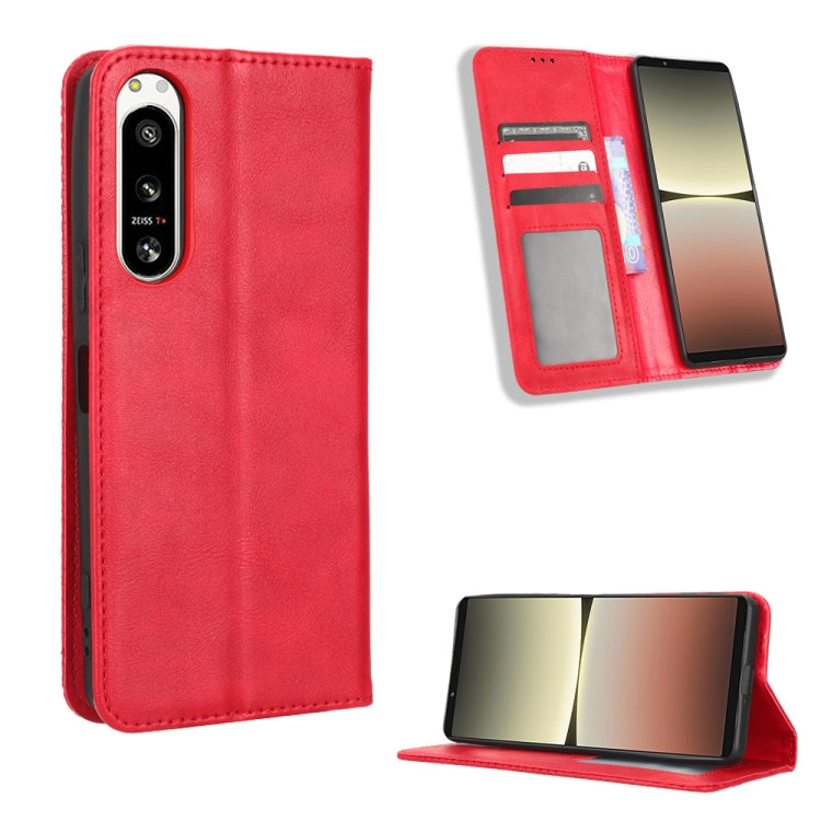 Magnetic Buckle Retro Texture Leather Phone Case, For Sony Xperia 5 IV, For Sharp Aquos Sense7 Plus, For iPhone 14 Plus, For Sharp Aquos Sense7, For Xiaomi 12T / Redmi K50 Ultra, For iPhone 14 Pro Max, For iPhone 14 Pro, For Xiaomi Poco C40            ...